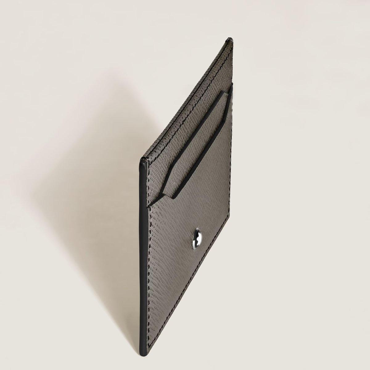 Sartorial Card Holder 5cc - Medium Grey