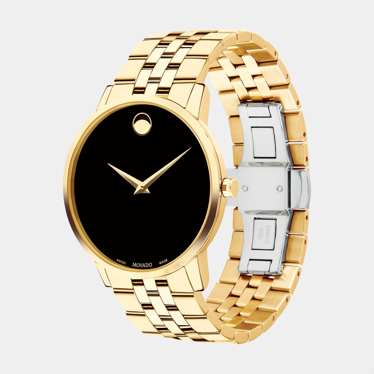 Museum Classic 40 mm - Black Dial on Gold PVD Bracelet