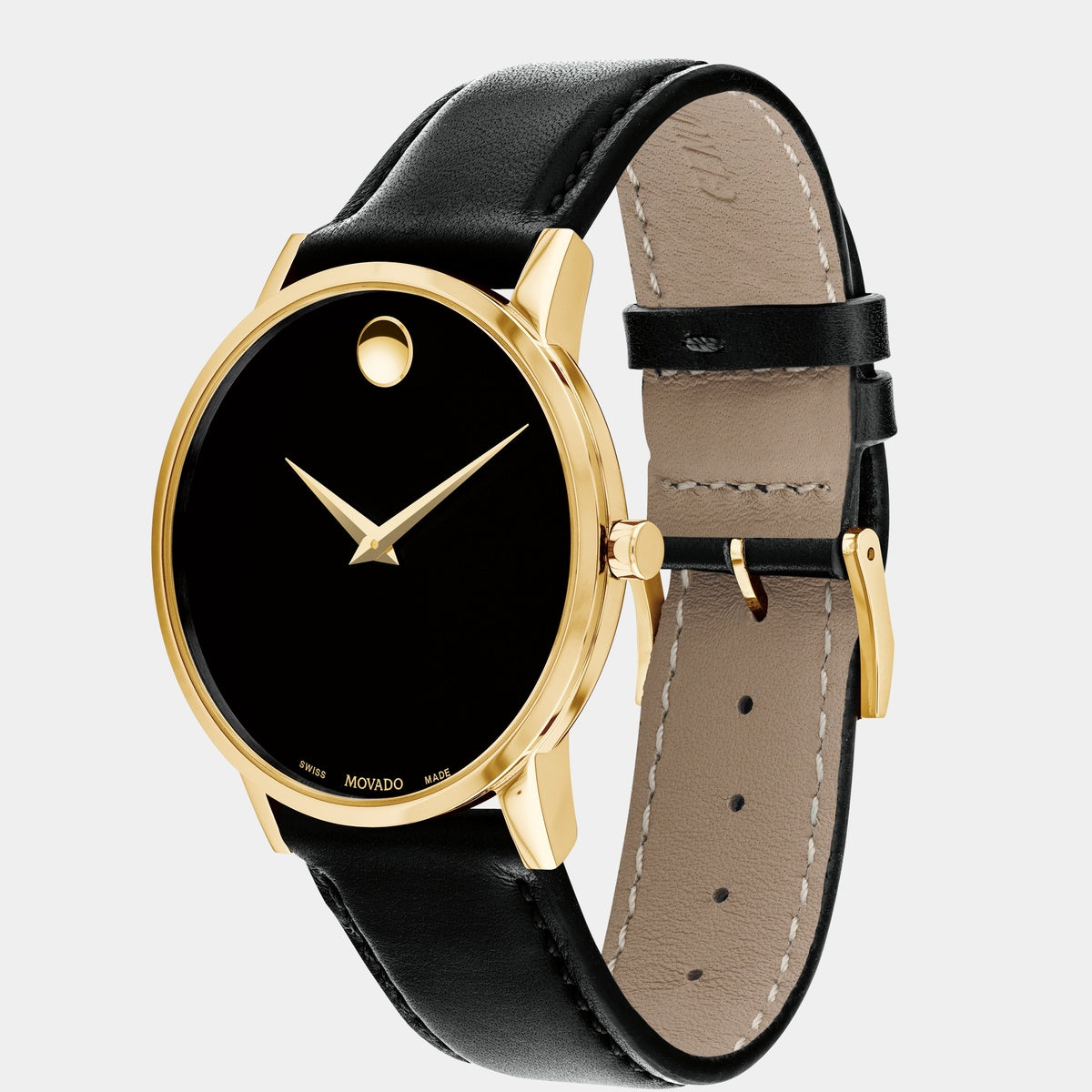 Museum Classic Gold 40 mm - Black Dial on Black Strap