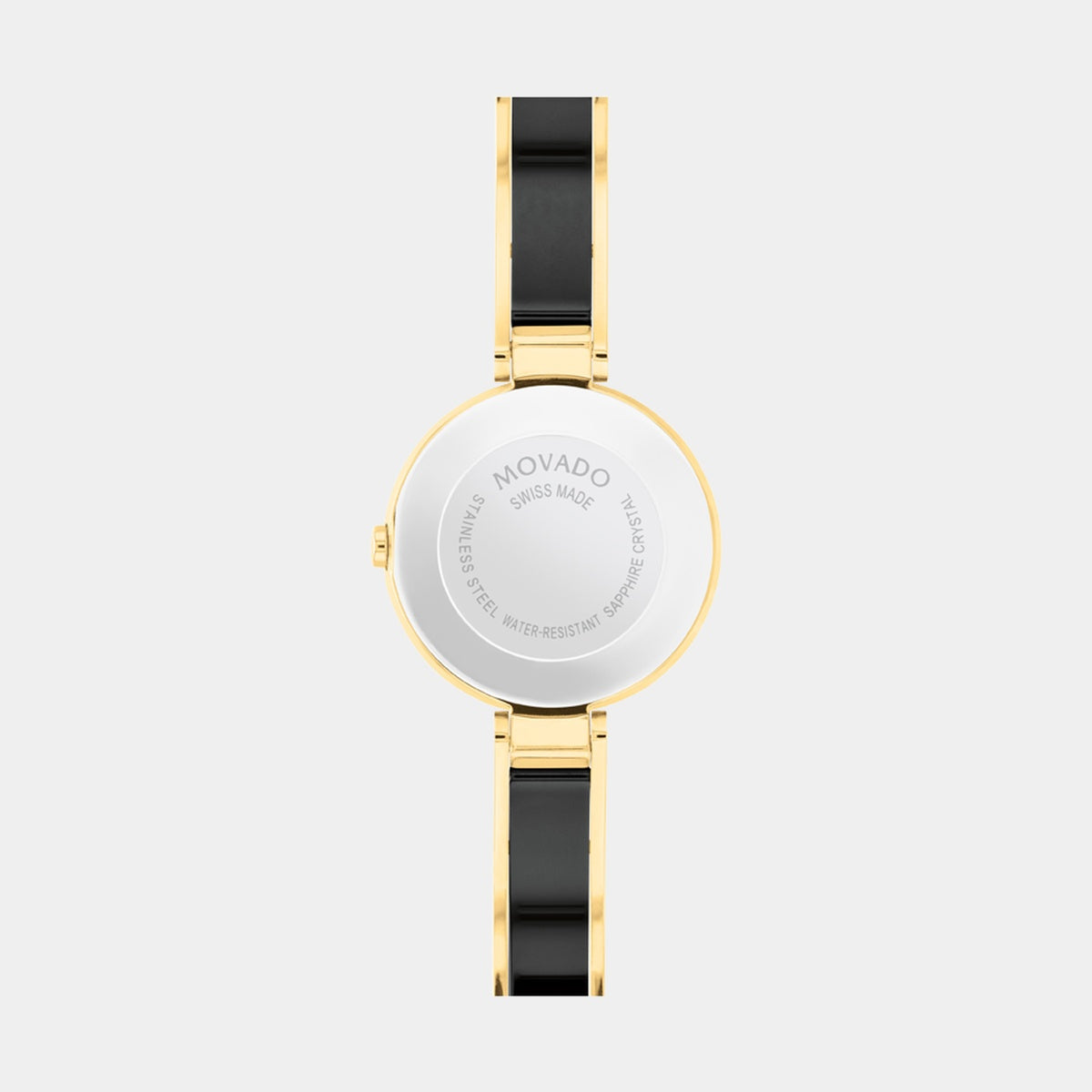 Moda 24 mm - Black Dial on Ceramic and Gold PVD Bangle