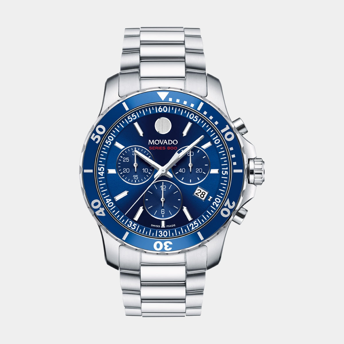 Series 800 Chronograph 42 mm - Blue Dial on Bracelet