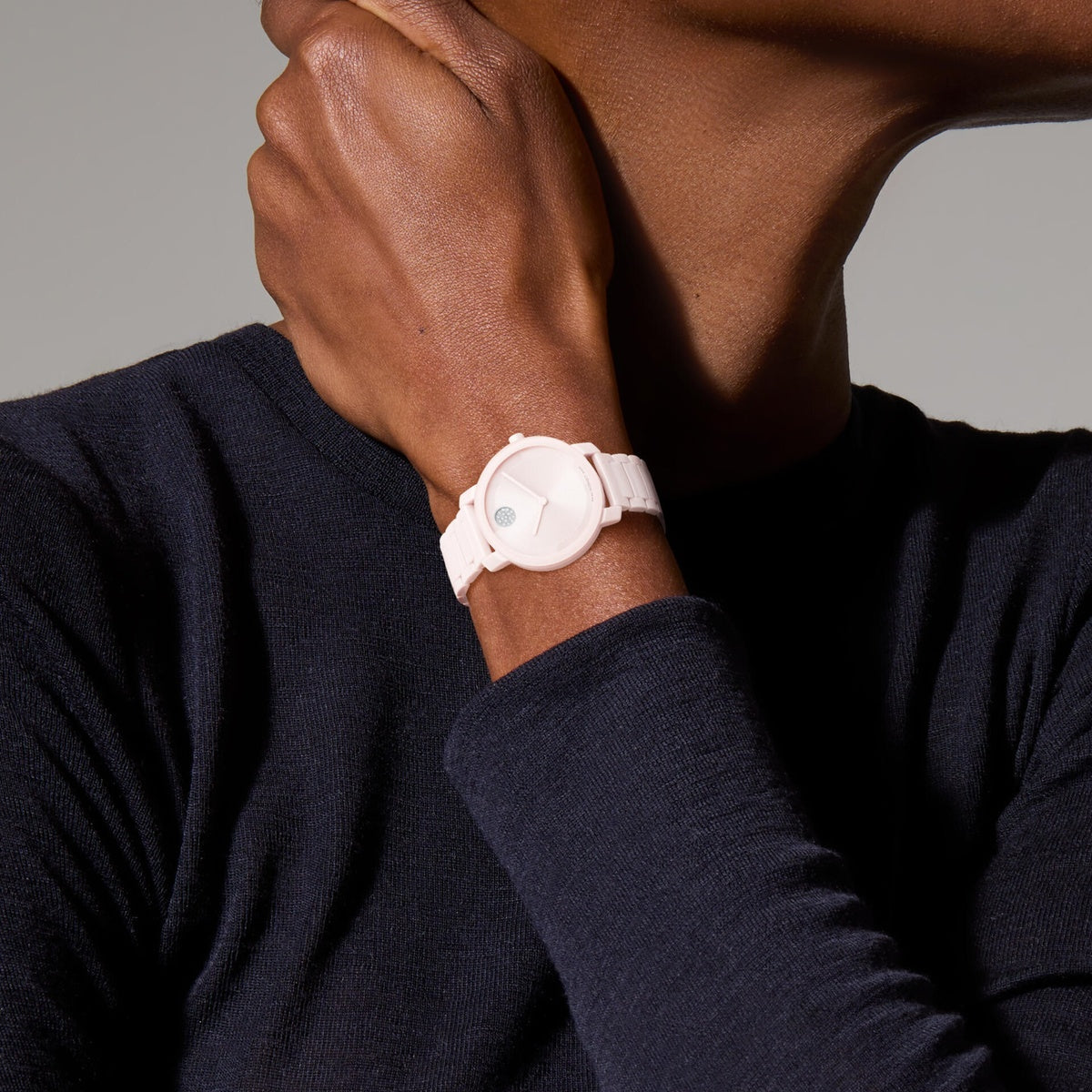 Movado | BOLD Evolution 2.0 Ceramic 34mm - Pink Dial on Bracelet