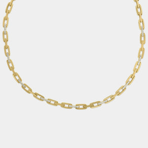 Roberto Coin Navarra Diamond Accents Necklace Yellow Gold