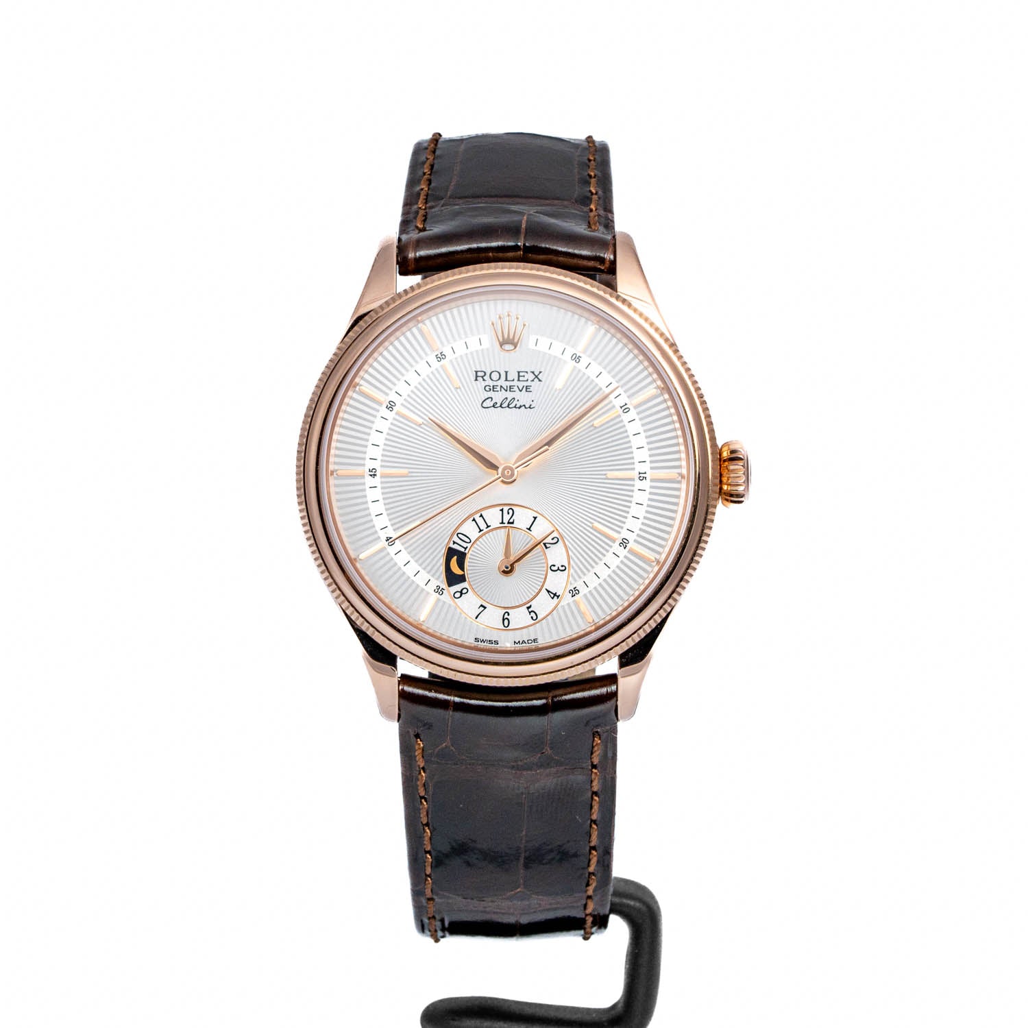 Rolex Cellini Date Everose Gold White Dial - 50525