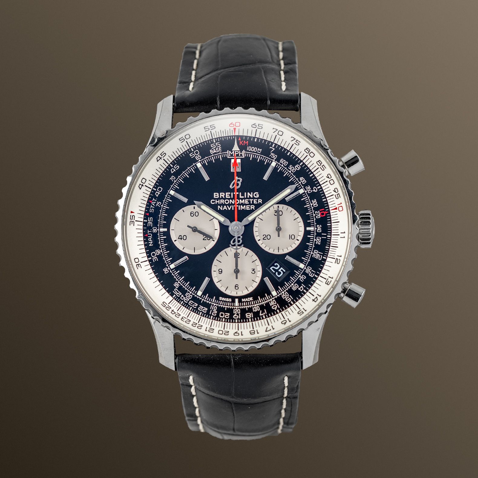 Breitling Navitimer 46mm Black Dial - AB0127