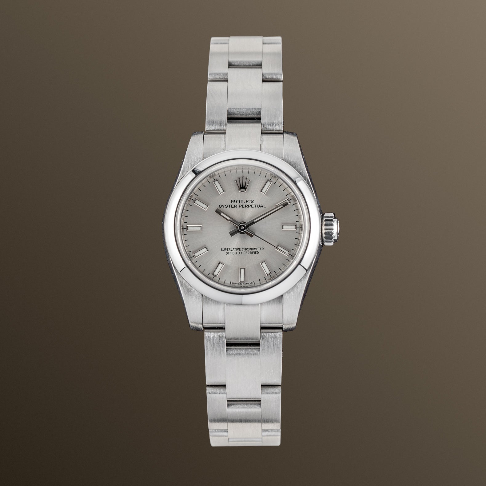 Rolex Oyster Perpetual 26mm Silver Dial - 176200