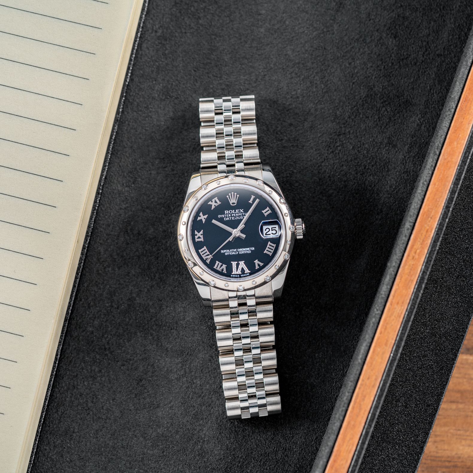 Rolex Datejust 31mm Factory Diamond Bezel - 178344