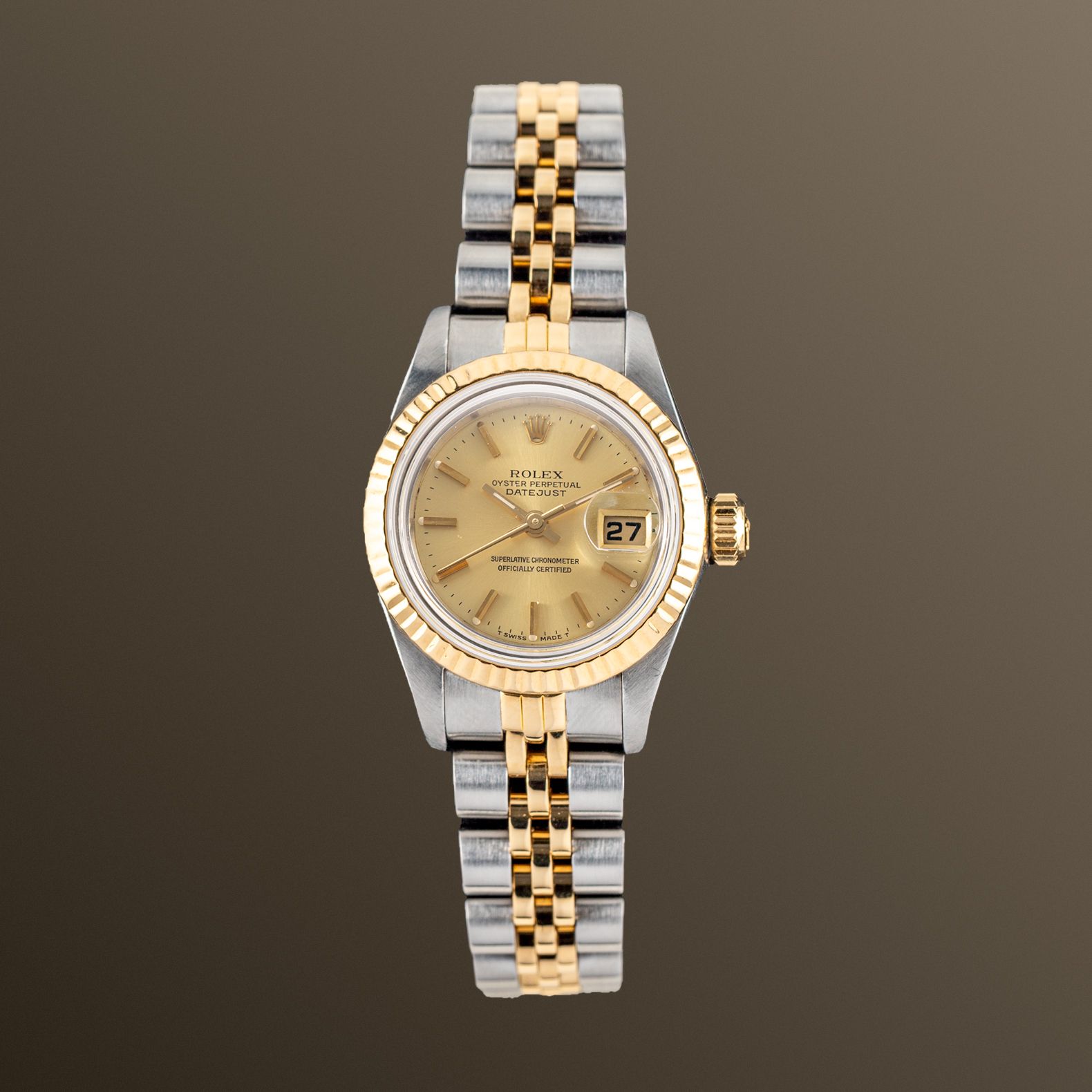 Rolex Lady-Datejust 26mm Gold Dial - 69173