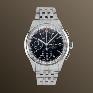 Pre-owned Breitling Premier Chronograph 42mm Black Dial - A13315351B1A1
