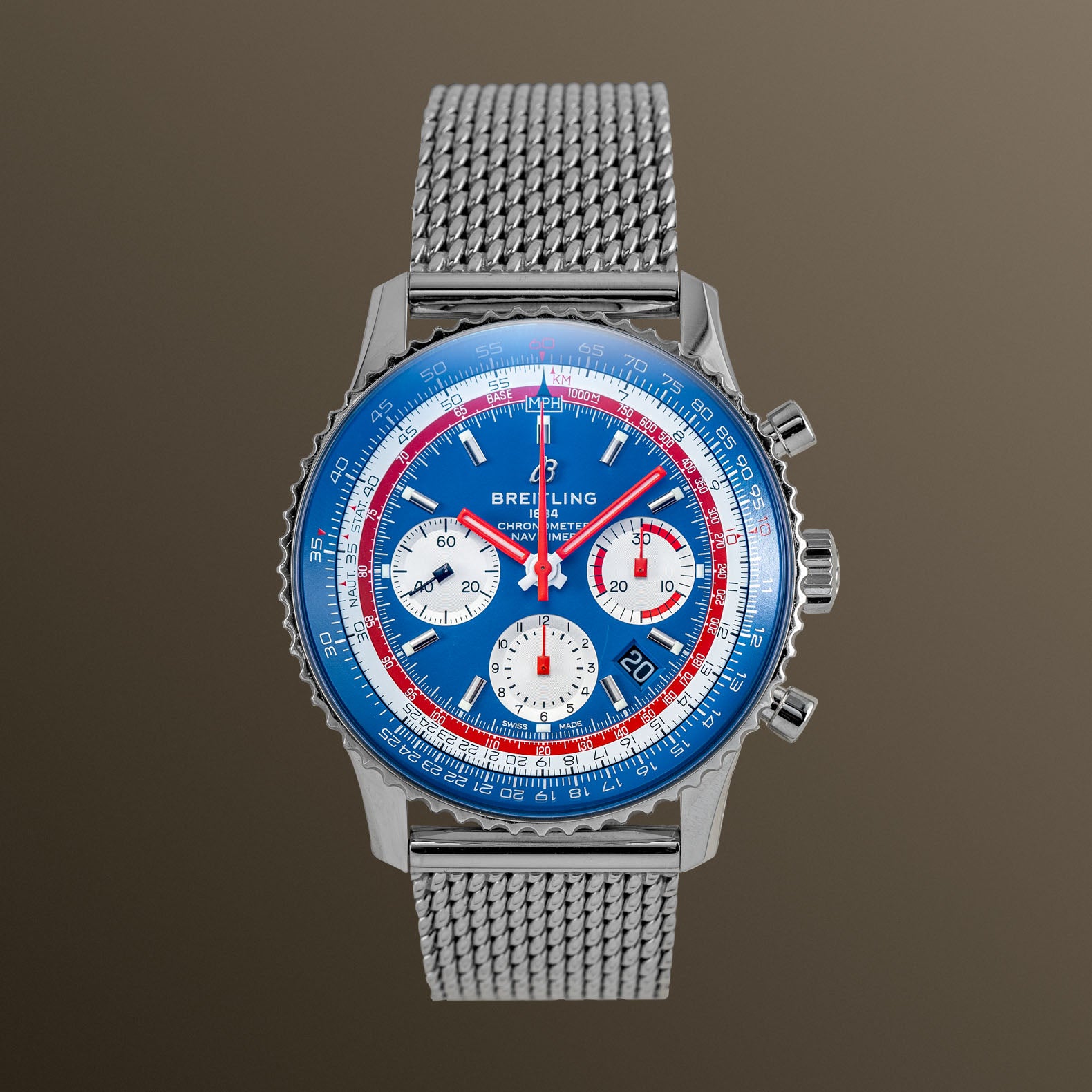 Breitling Navitimer B01 Chronograph 43mm Blue Dial - AB01212B1C1A1