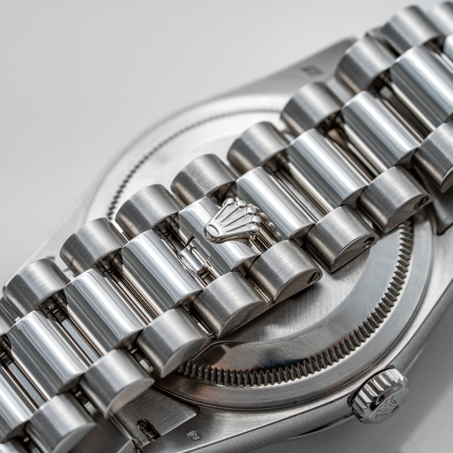 Rolex Day-Date Platinum 36mm Blue Diamond Dial - 118206