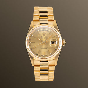 Rolex Day-Date 36mm Champagne Dial – 18038