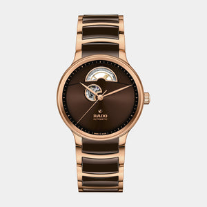 Centrix Open Heart 39.5mm - Brown Dial on Bracelet