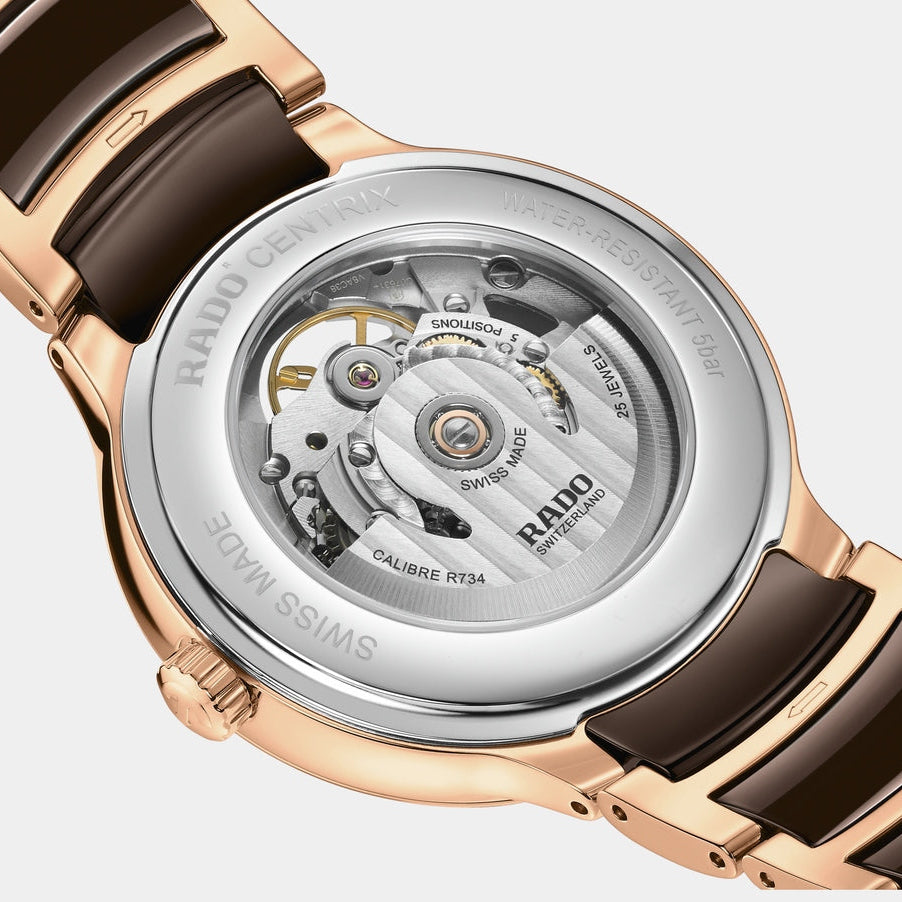 Rado | Centrix Automatic Open Heart 39.5mm - Brown Dial on Bracelet