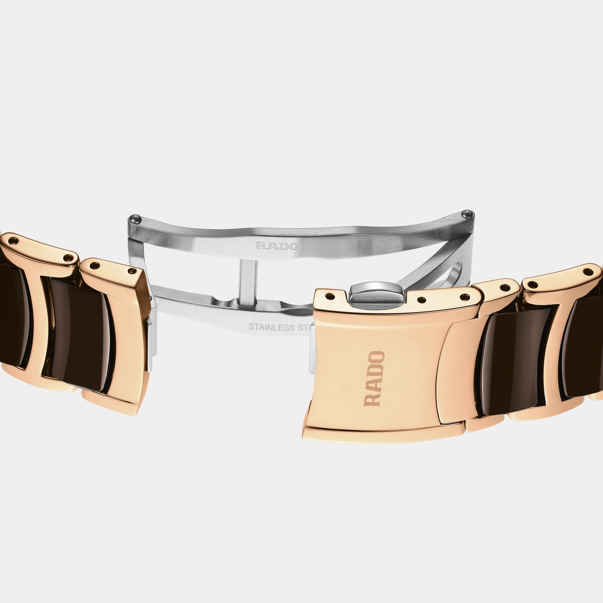 Centrix Open Heart 39.5mm - Brown Dial on Bracelet