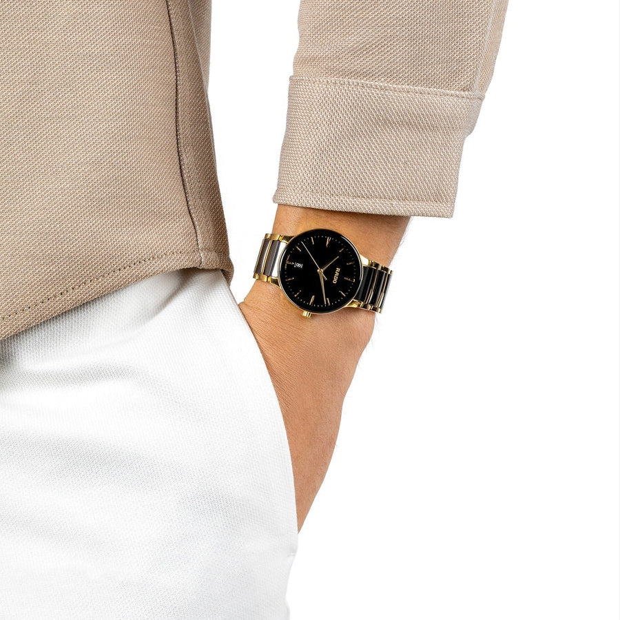 Rado | Centrix Quartz 39.5mm - Black Dial on Bracelet