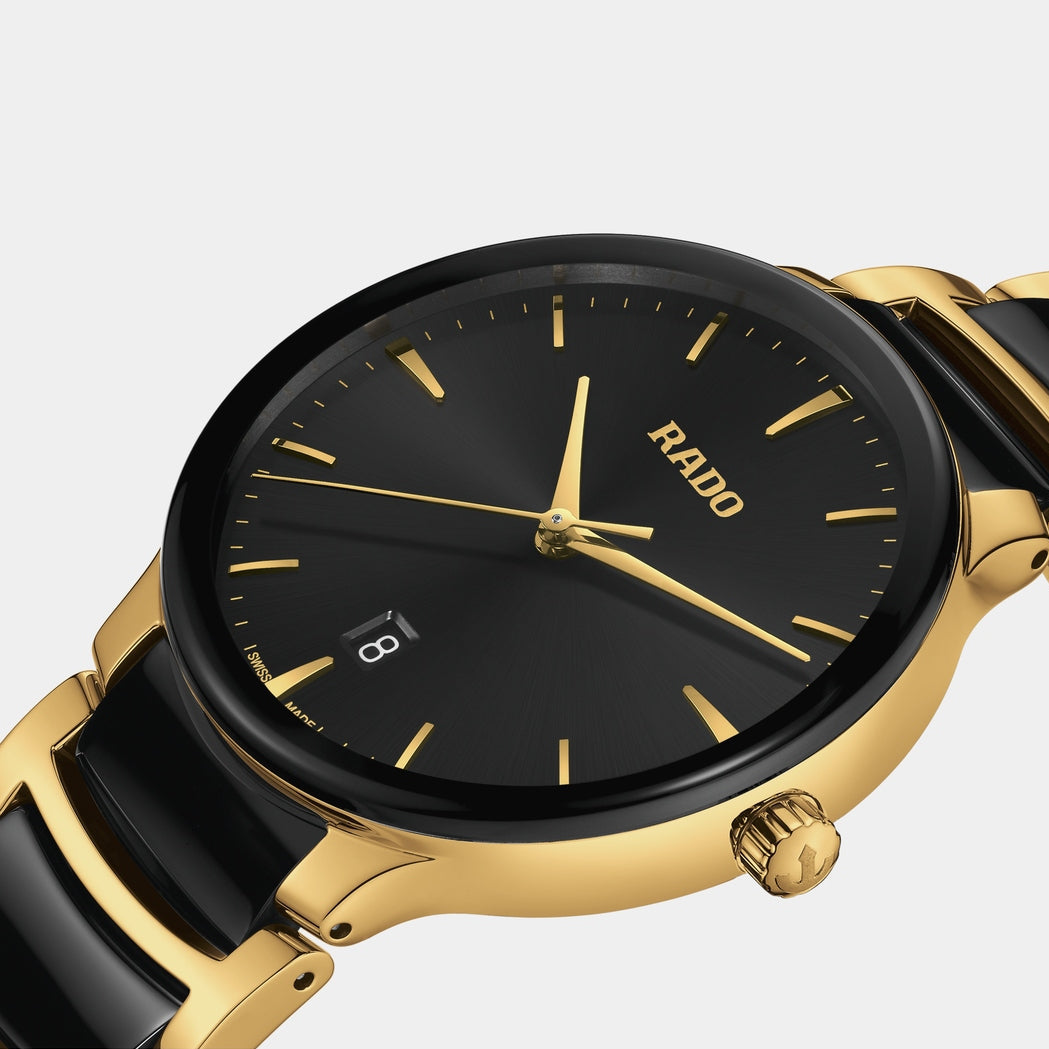 Centrix Quartz 39.5mm - Black Dial on Bracelet