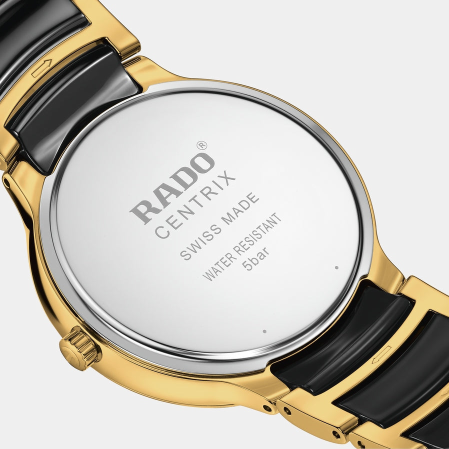 Rado | Centrix Quartz 39.5mm - Black Dial on Bracelet