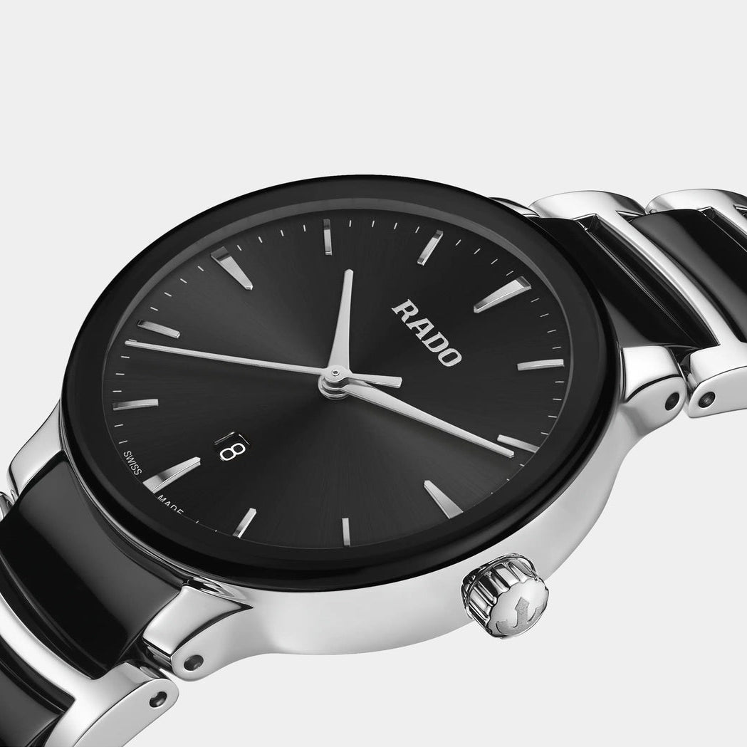 RADO 腕時計 クォーツ ブラック Rado | Centrix Quartz 30.5mm - Black Dial on Bracelet