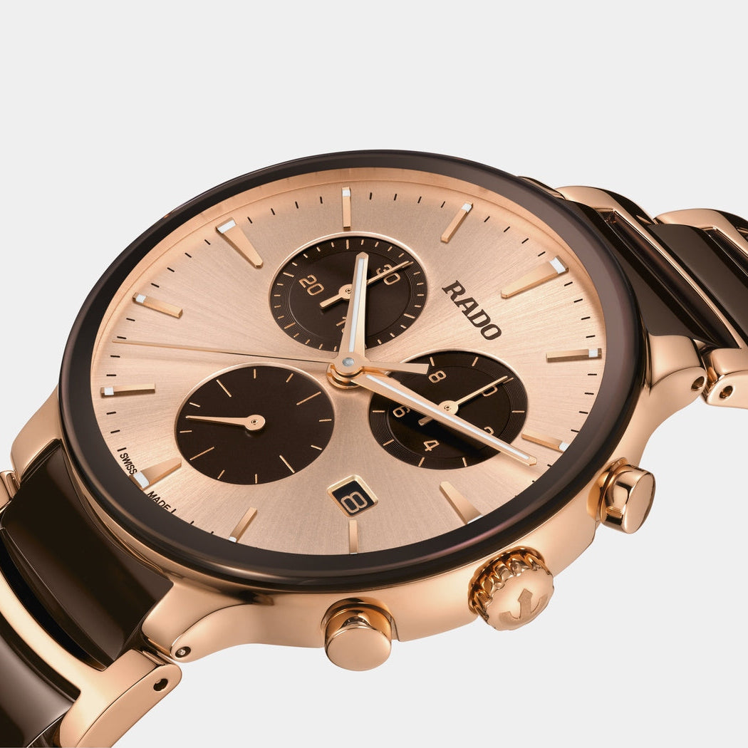 Centrix Chronograph 41mm - Gold Dial on Bracelet