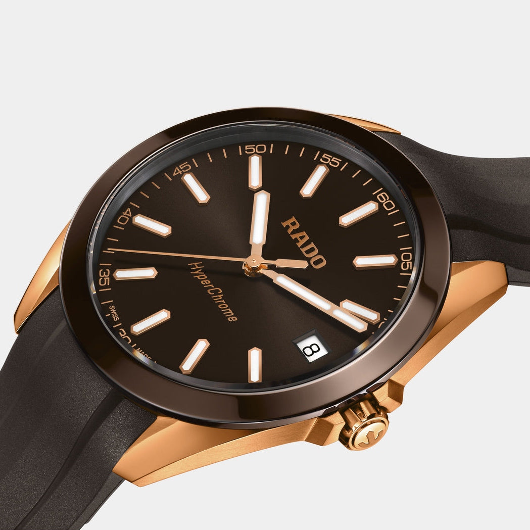 Rado | HyperChrome 41.5mm Rose - Brown Dial on Strap