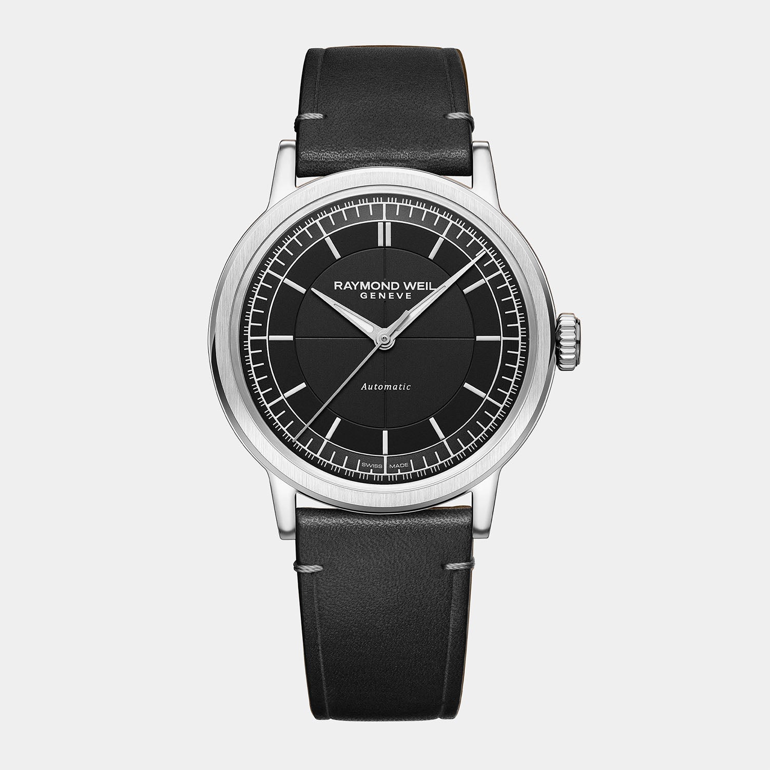 Millesime 39mm - Black Sector Dial on Strap