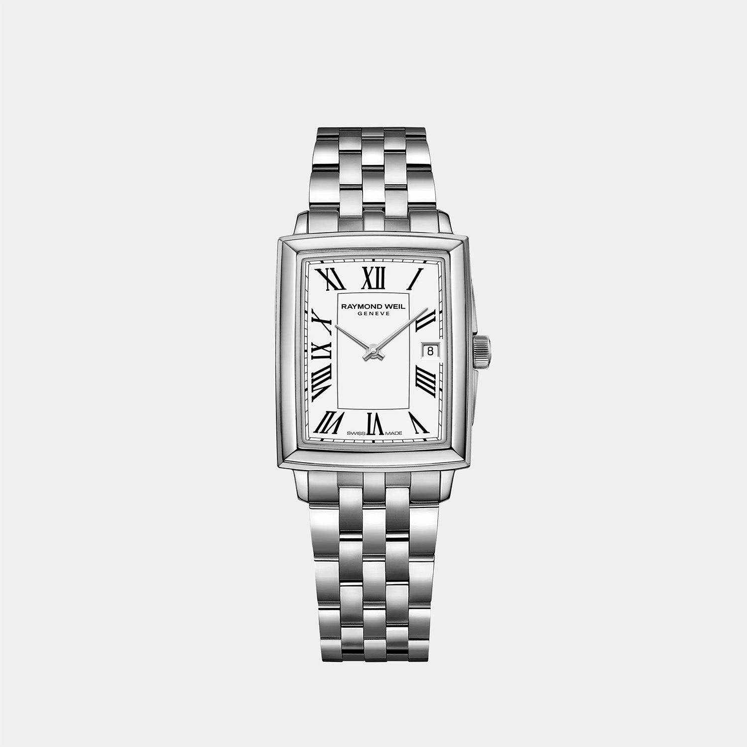 Toccata Square 22x28mm - White Dial on Bracelet