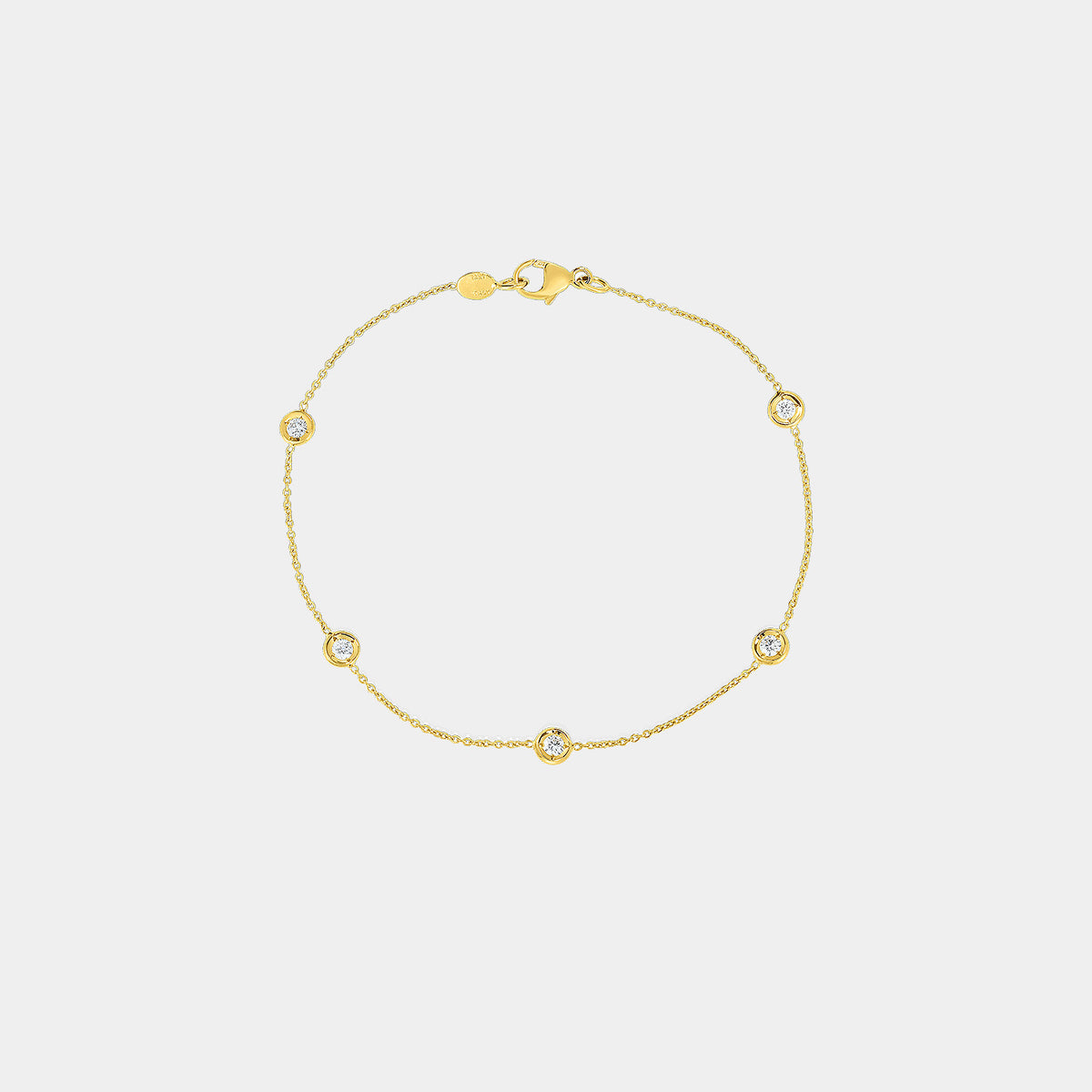 Diamonds by the Inch Classic Station Diamond Bracelet in 18K Yellow Gold