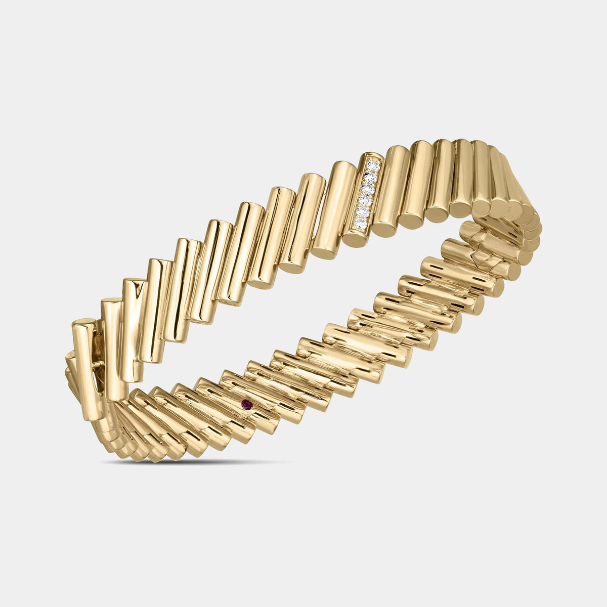 Domino Diamond Accent Bangle