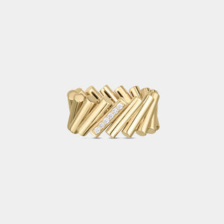 Domino Double Diamond Accent Ring