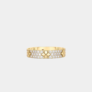 Love in Verona Pavé Diamond & Polished Flower Ring