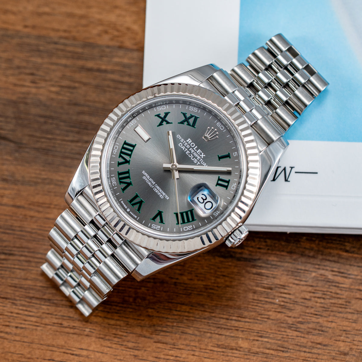 Rolex Datejust 41mm Wimbledon Dial Jubilee Bracelet - 126334