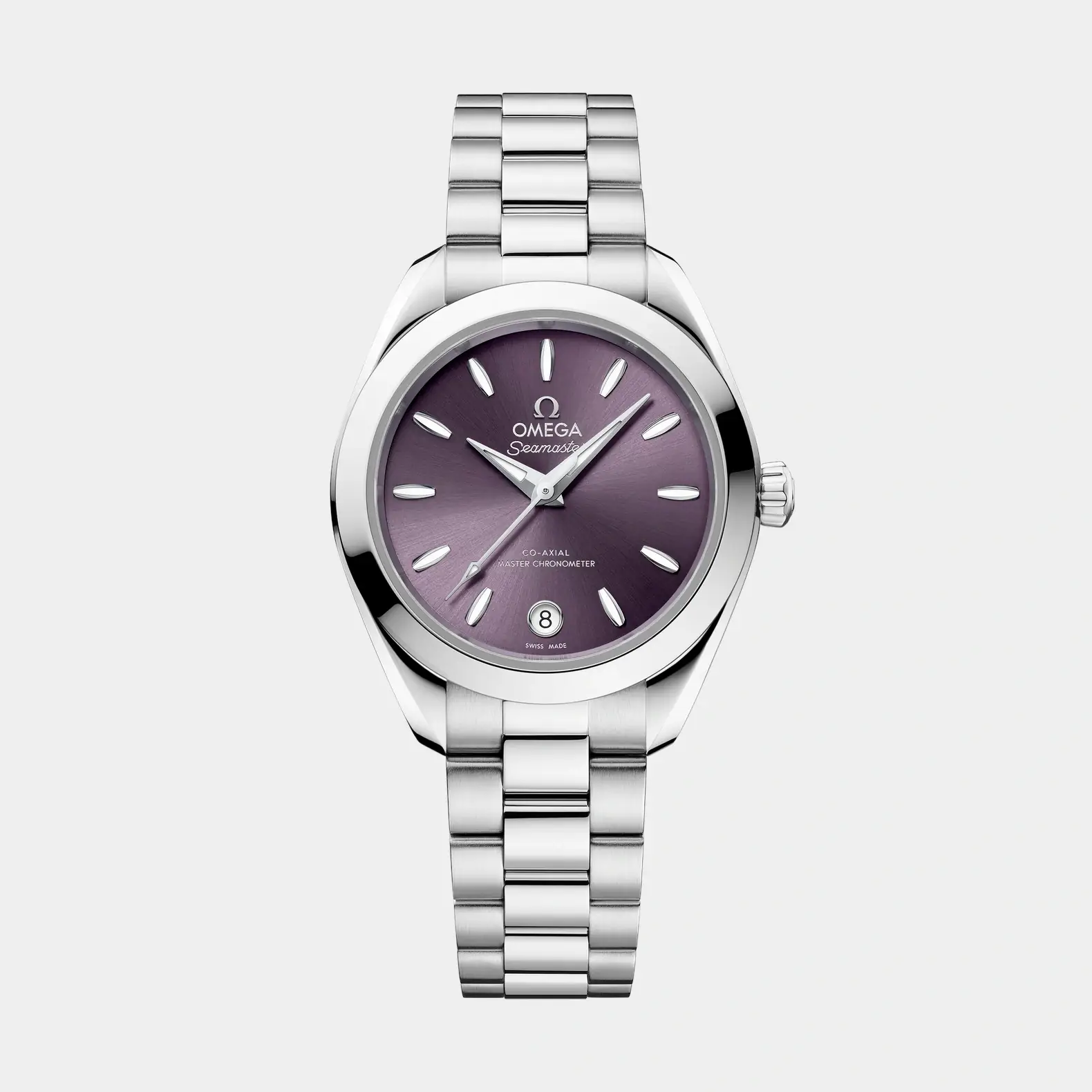 Seamaster Aqua Terra 30mm - Purple Dial on Bracelet
