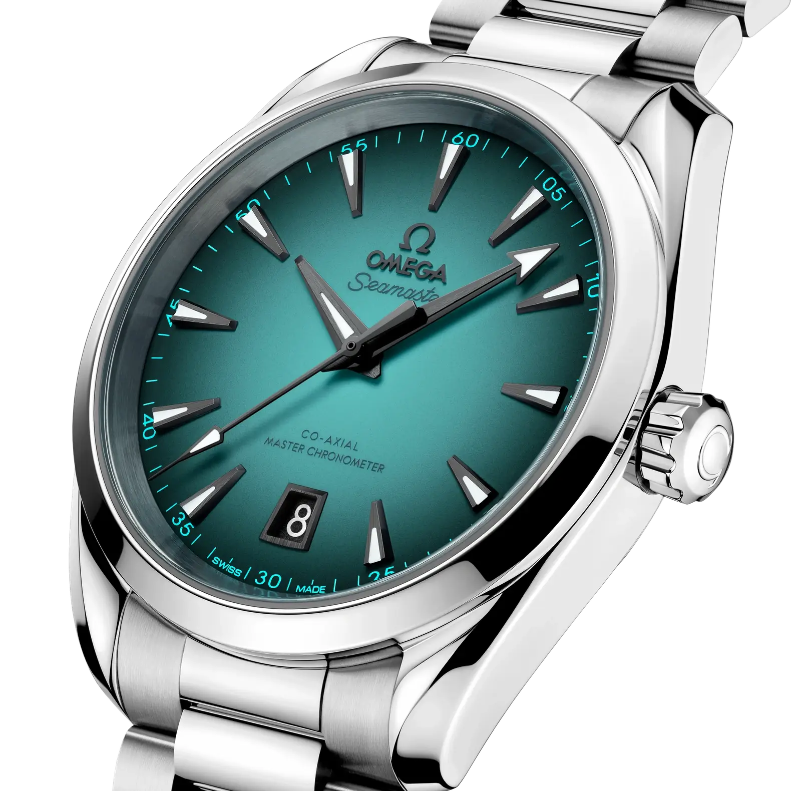 Seamaster Aqua Terra 38mm - Turquoise Dial on Bracelet