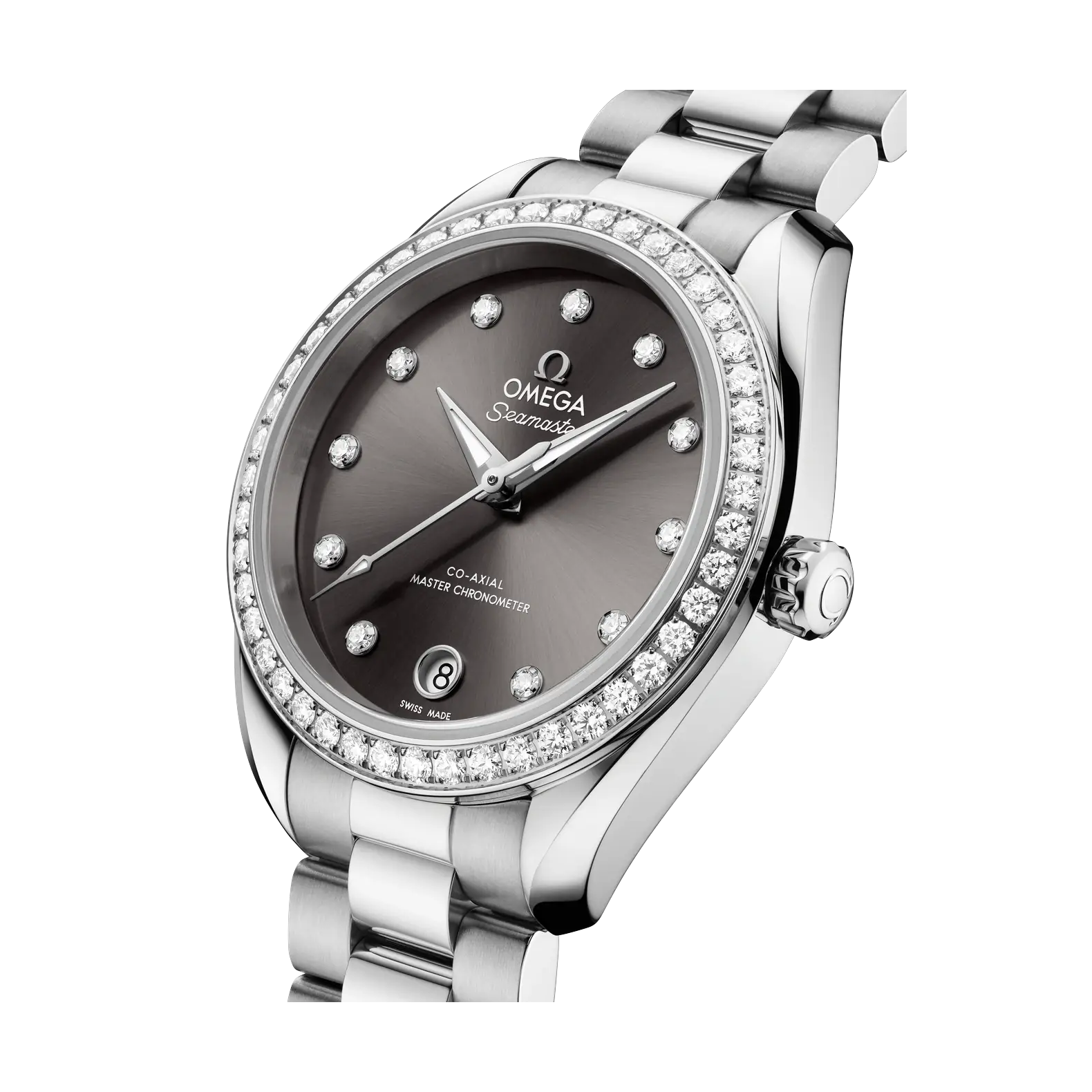Seamaster Aqua Terra 30mm - Grey Diamond Dial and Bezel