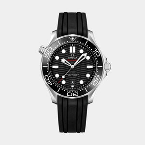 Seamaster Diver 300M - Black Dial with Date on Rubber Strap