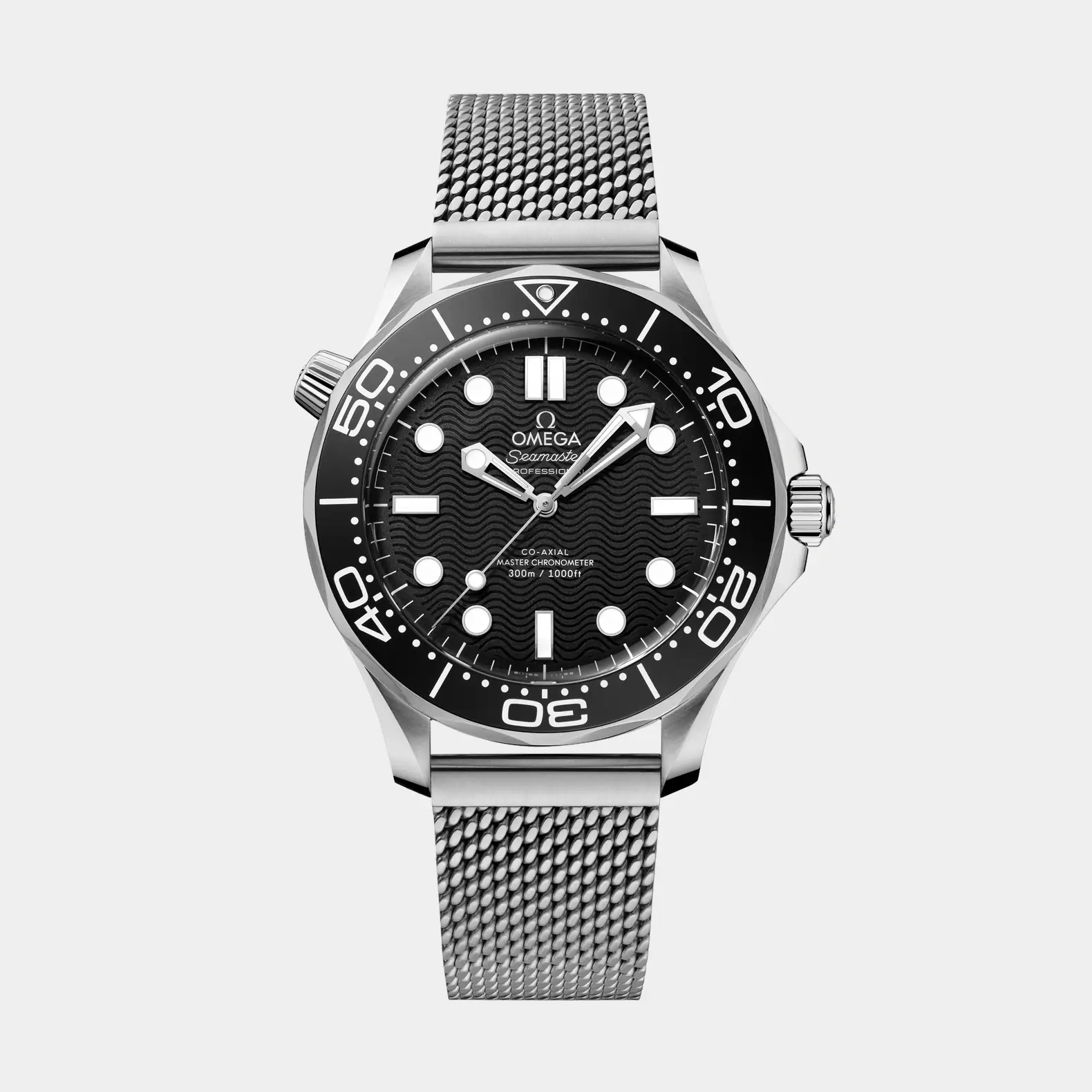 Seamaster Diver 300M 42mm - Black Dial on Mesh Bracelet