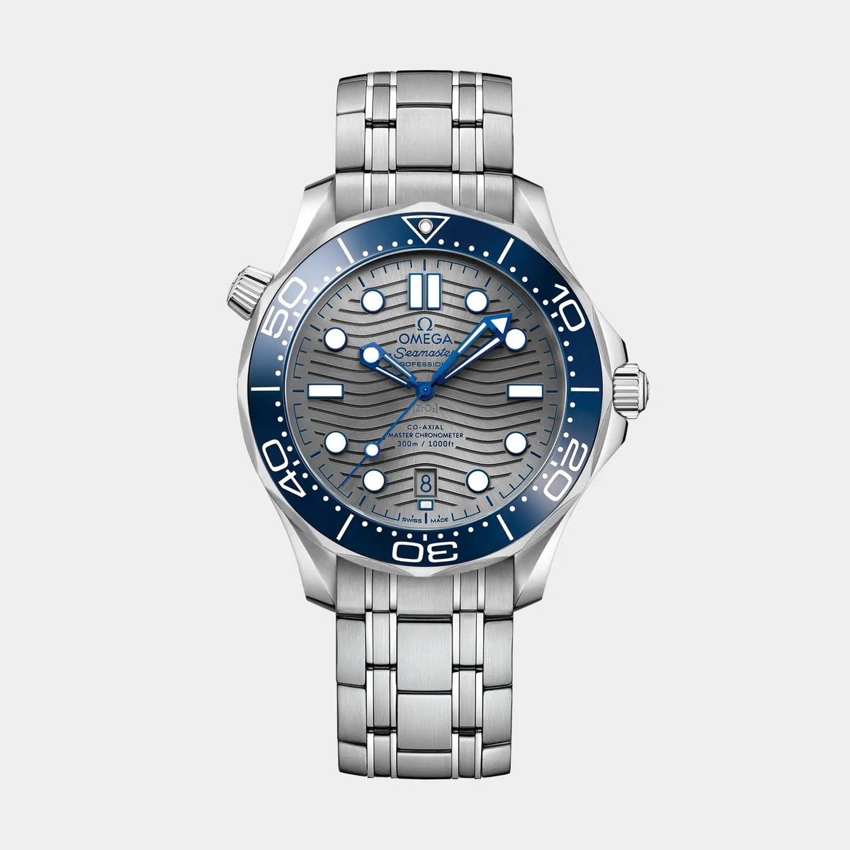 Seamaster Diver 300M 42mm - Blue Bezel Grey Dial on Bracelet Seamaster Diver 300M 42mm - Blue Bezel Grey Dial on Bracelet