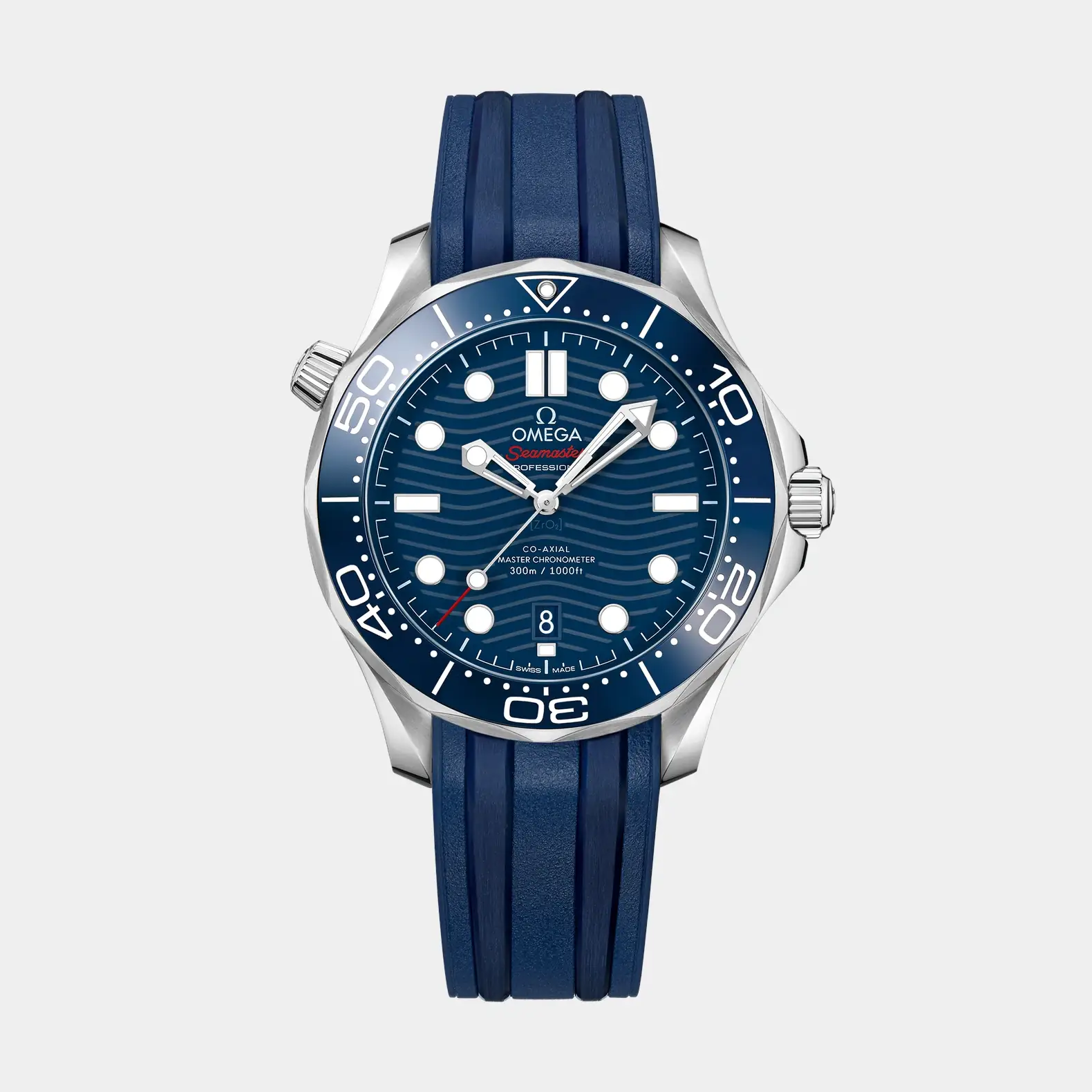 Seamaster Diver 300M 42mm - Blue Dial on Rubber Strap