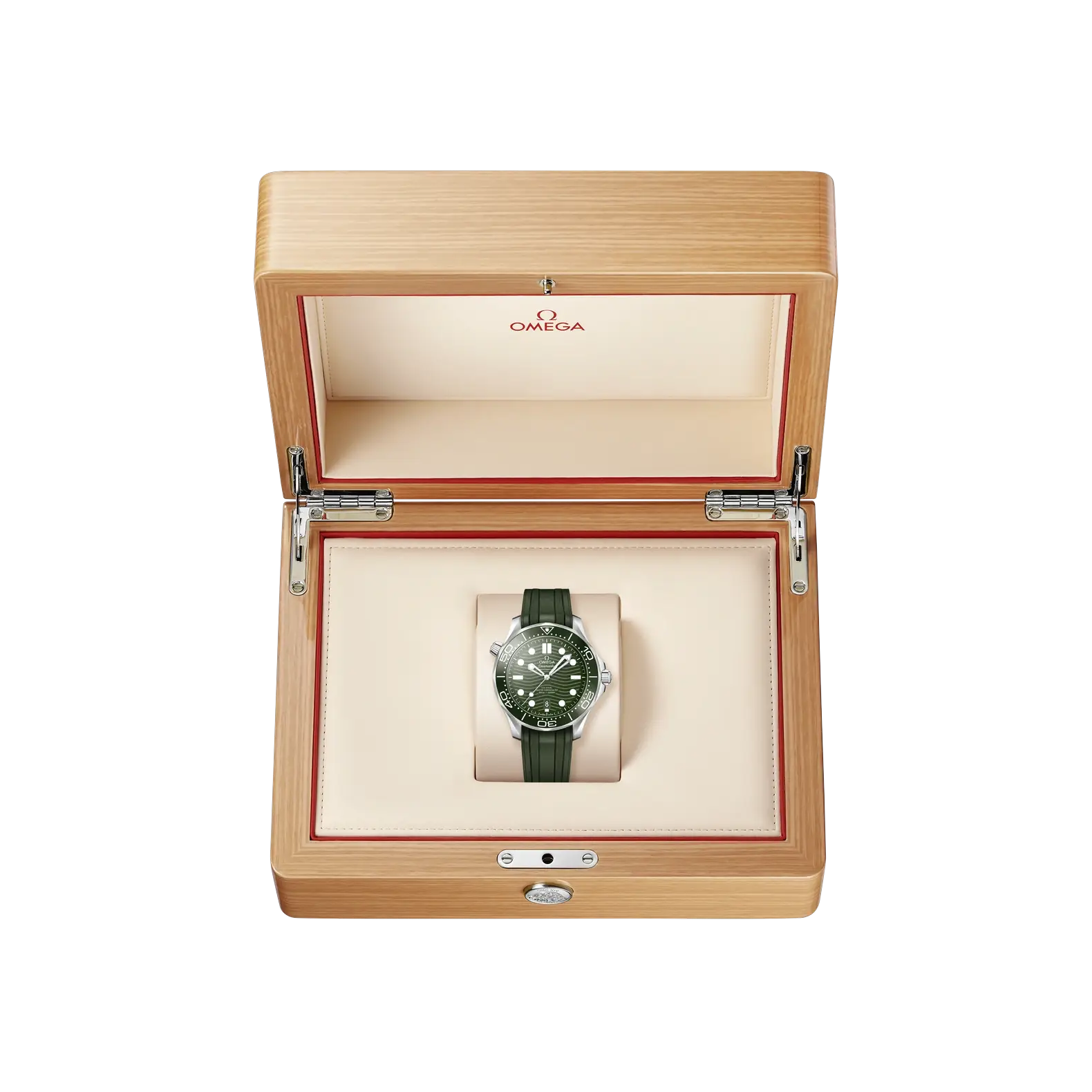 Seamaster Diver 300M 42mm - Green Ceramic Dial on Rubber Strap