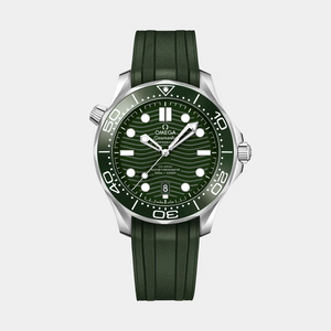 Seamaster Diver 300M 42mm - Green Ceramic Dial on Rubber Strap