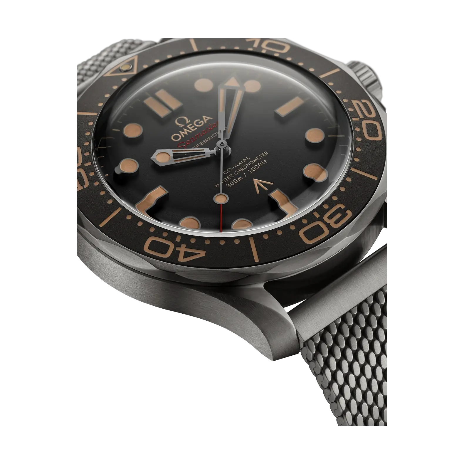 Seamaster Diver 300M - 007 Edition Brown Dial on Mesh Bracelet