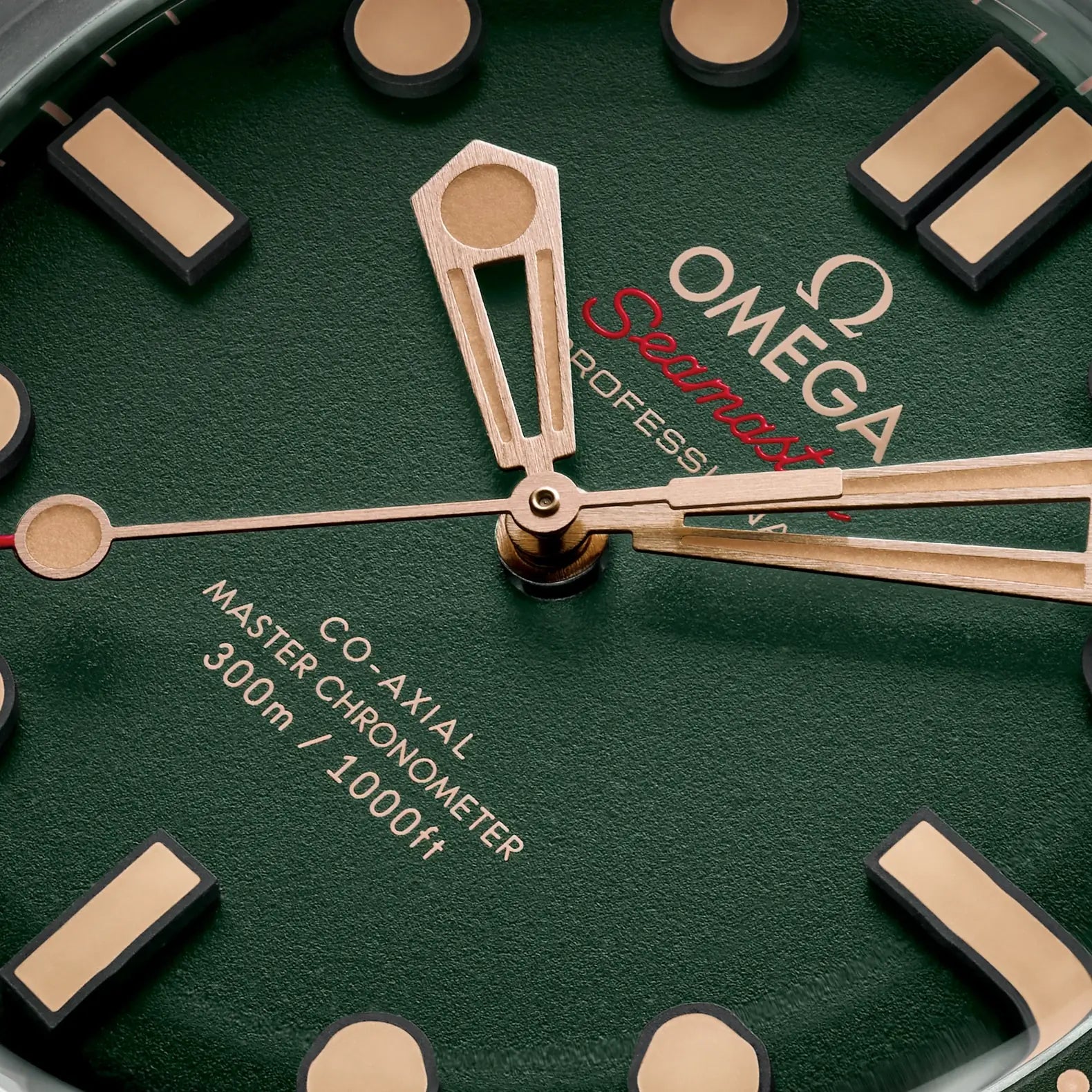 Seamaster Diver 300M Bronze Gold – Green Dial on Rubber Strap