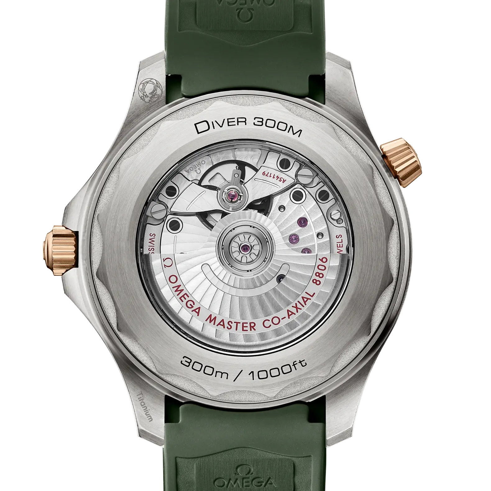 Seamaster Diver 300M Bronze Gold – Green Dial on Rubber Strap
