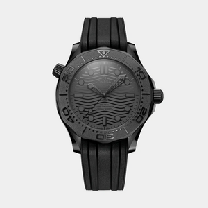 Seamaster Diver 300M 43.5mm - Black Ceramic on Rubber Strap