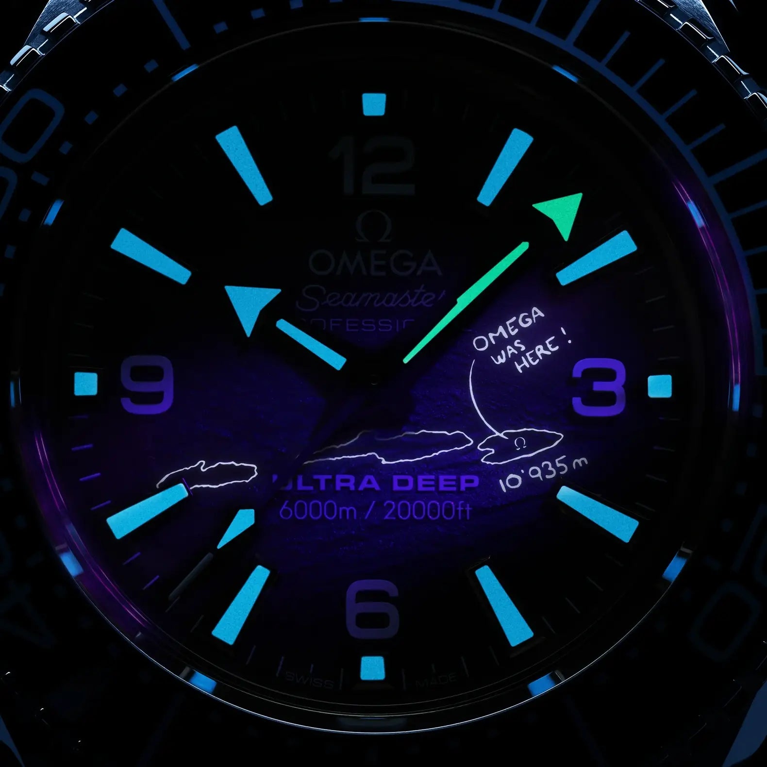 Seamaster Planet Ocean 6000M - Blue Textured Dial on Bracelet