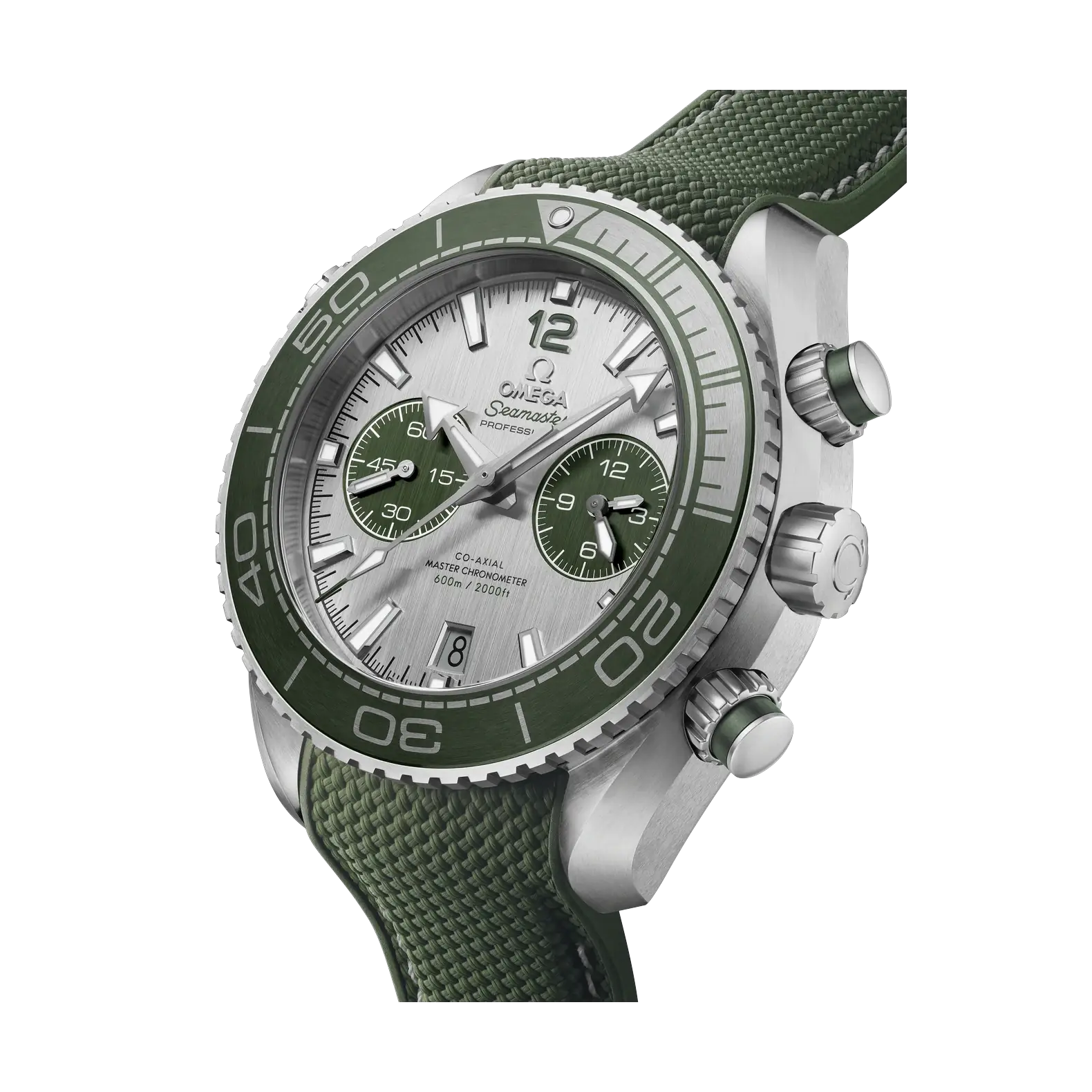 Seamaster Planet Ocean Chrono - Grey and Green Dial on Strap