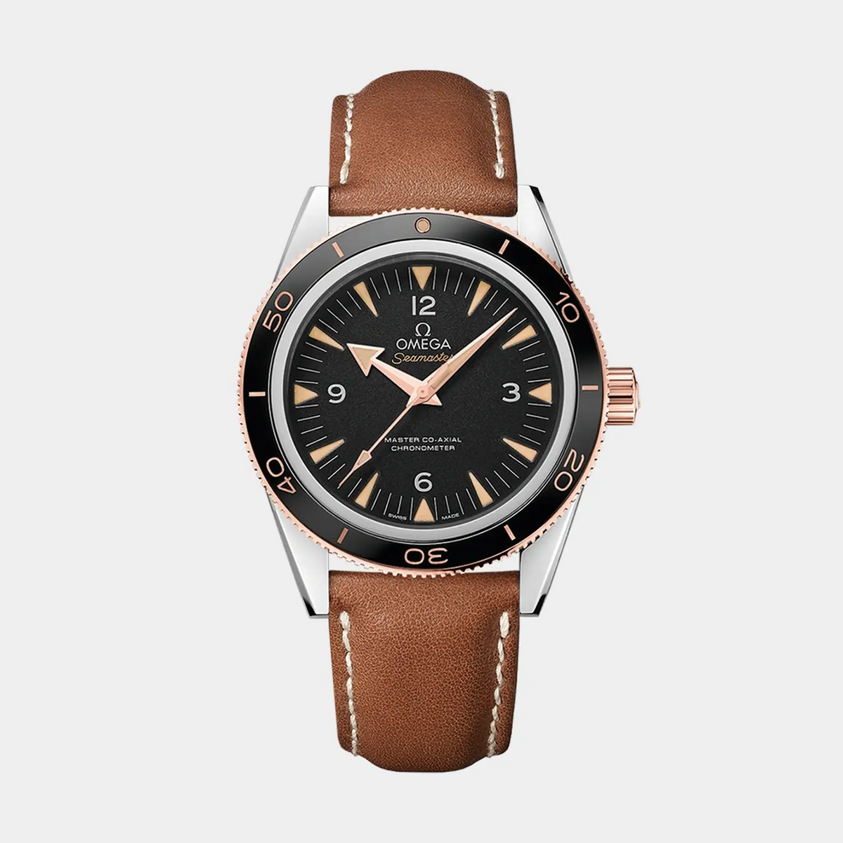 OMEGA | Seamaster 300 Two-Tone 41mm - Black Dial on Strap