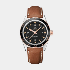 Seamaster 300 Two-Tone 41mm - Black Dial on Strap
