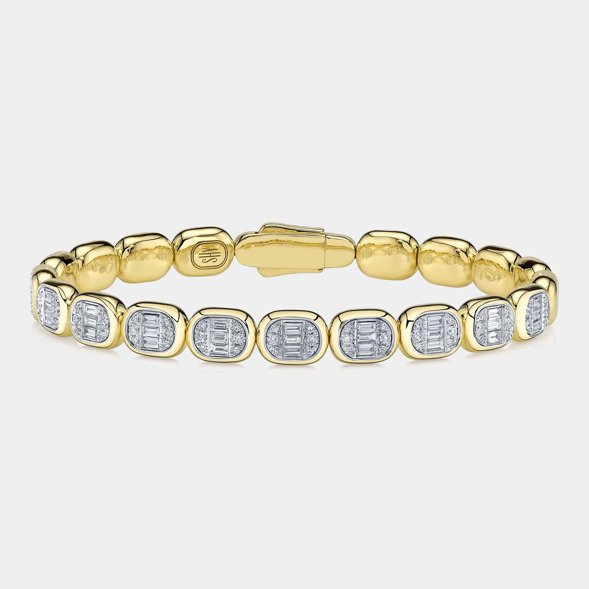 Icon Lumeria 1.00 CTW Diamond Baguette Bangle in 14K Yellow Gold